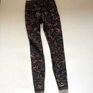 Lululemon Flowerescent Multi Wunder Under Leggings Size 4